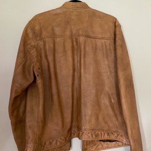 Lucky Brand Bonneville Handcrafted Leather Jacket - Brown (L)